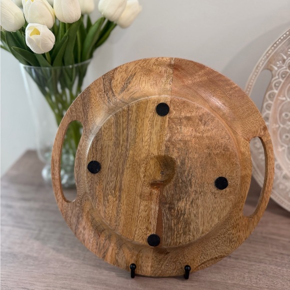 Unique, Hand-crafted, Decorative Wooden Tray Set with Beautiful Intricate Design - Picture 3 of 7